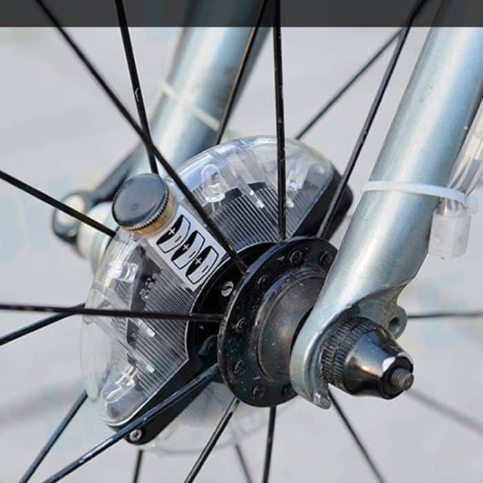 A108 Bicycle Decor Wasserdichte Blumentrommellampe Dazzle Warnlampe, Größe: 9,5 * 1,7 cm – Bild 3