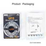 A108 Bicycle Decor Wasserdichte Blumentrommellampe Dazzle Warnlampe, Größe: 9,5 * 1,7 cm – Bild 7