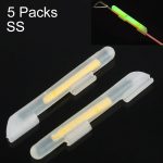 10 Packungen OCEAN SUN Clip-On Leuchtender Float Night Fishing Light Stick, SS, passend für Stangenspitze 0,6-1,4 mm