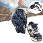 Ein Paar Federverdickung im Freien Einfache rutschfeste Kletter-Schneeklauenstollen