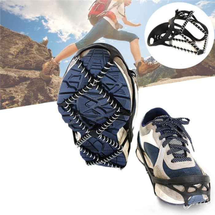 Ein Paar Federverdickung im Freien Einfache rutschfeste Kletter-Schneeklauenstollen – Bild 1