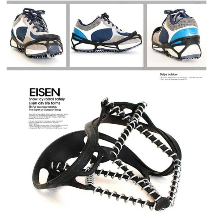 Ein Paar Federverdickung im Freien Einfache rutschfeste Kletter-Schneeklauenstollen – Bild 6