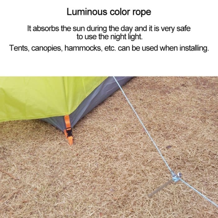 20 m 9-adriges, vollleichtes Outdoor-Campingzelt-Rettungsseil aus Nylon und Polyester, gebündelt, fluoreszierendes Kletterseil, 20m Orange, 20m Pink, 20m Green, 20m Blue, 20m White, 20m Yellow – Bild 5