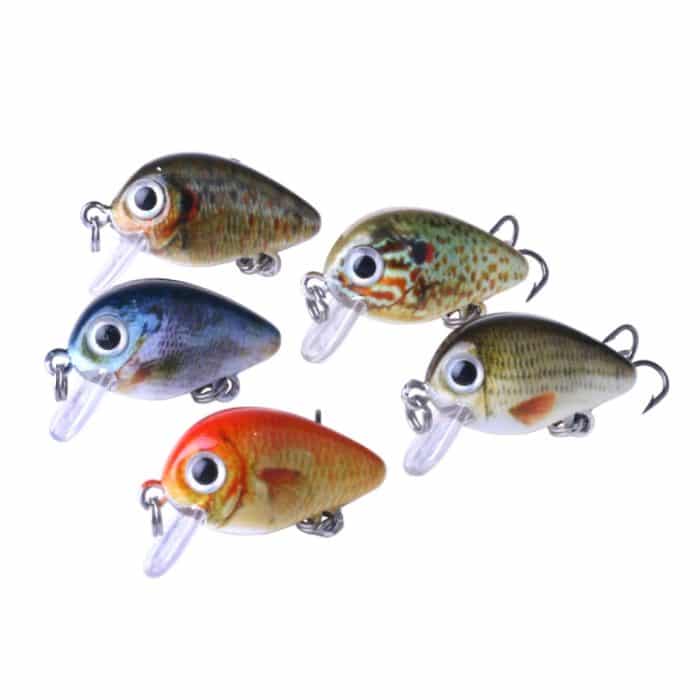 HENGJIA 5 PCS 2,7 cm / 1,5 g Luya Rock Fishing Lures Köder Bionic Kit mit Plastikbox – Bild 2