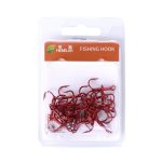 HENGJIA 20 PCS Classic Red Hochstahl-Angeln mit hohem Kohlenstoffgehalt Dreibacken – Bild 6