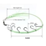 HENGJIA 32cm / 7g Angelmesser Fischdraht Leuchtendes Nachtlicht Octopus Tintenfischhaken 5 Haken – Bild 6