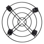 Blumentopfständer aus Eisen, Universalrad, beweglicher runder Blumentopfständer, Durchmesser: 30 cm – Bild 3