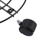 Blumentopfständer aus Eisen, Universalrad, beweglicher runder Blumentopfständer, Durchmesser: 30 cm – Bild 5