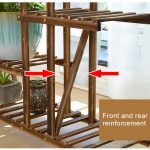 Hölzerne Pflanze Blumen Display Stand Holz Topf Regal Lagerregal – Bild 5