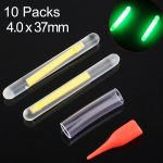 10 Packungen OCEAN SUN Luminous Float Night Fishing Light Stick, Sichtweite: 25 m, Größe: 4,0 x 37 mm
