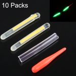 10 Packungen OCEAN SUN Ultrafeiner Luminous Float Night Fishing Light Stick, Sichtweite: 15 m, Größe: 2,2 x 20 mm