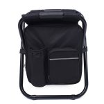 Tragbarer klappbarer Campingstuhl für den Außenbereich, leichter Angel-Strandstuhl, Klappstuhl aus Edelstahlrohr mit Eisbeutel, Stainless Steel Folding Chair(Black), Stainless Steel Folding Chair(Green), Stainless Steel Folding Chair(Blue)... – Bild 3