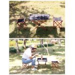 Tragbarer Outdoor-Klappcampingstuhl für den Außenbereich Leichter Strandkorb Aluminium-Klappstuhl – Bild 8