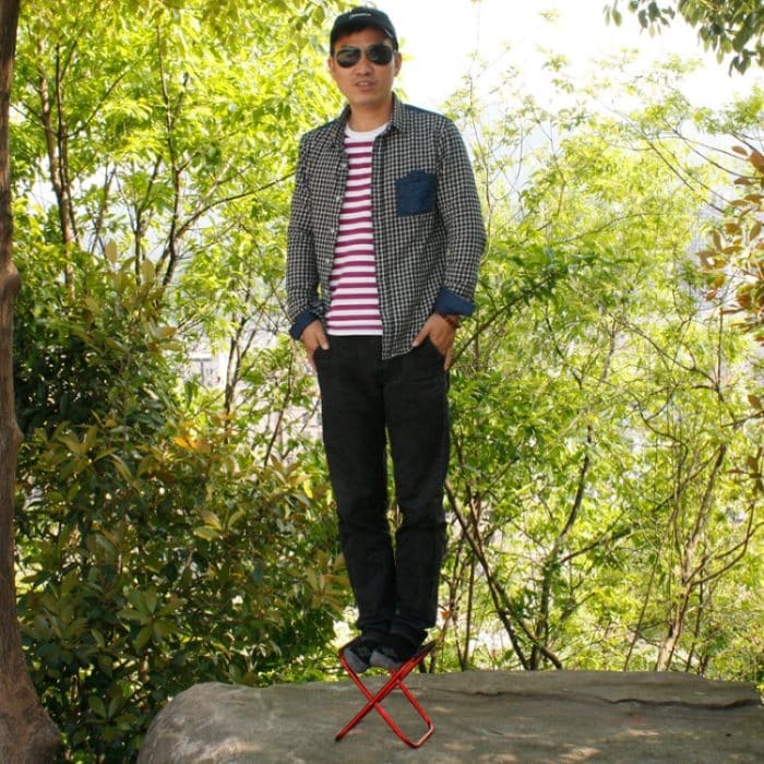 Tragbarer Klapphocker für den Außenbereich, Größe: 25 x 22 x 26 cm, 8013 – Bild 6