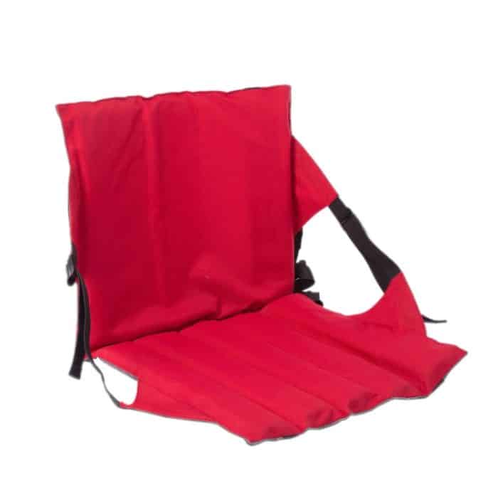 Klappbares Sitzkissen für den Außenbereich mit Rückenlehne, Größe: 78 x 40 x 2 cm, CLS Folding Stool(Red), Folding Seat(Black) – Bild 3