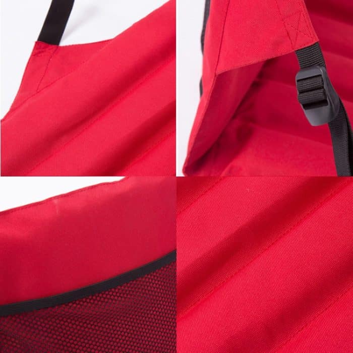 Klappbares Sitzkissen für den Außenbereich mit Rückenlehne, Größe: 78 x 40 x 2 cm, CLS Folding Stool(Red), Folding Seat(Black) – Bild 6