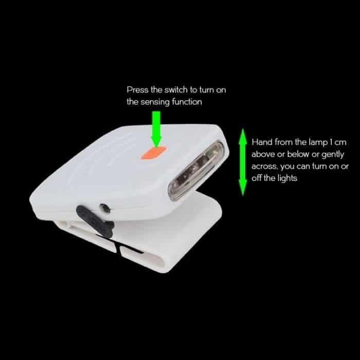 Tragbare Infrarot-Sensor LED wiederaufladbare Clip Hut Mütze Lampe Angeln Scheinwerfer für Angeln Camping Wandern – Bild 4