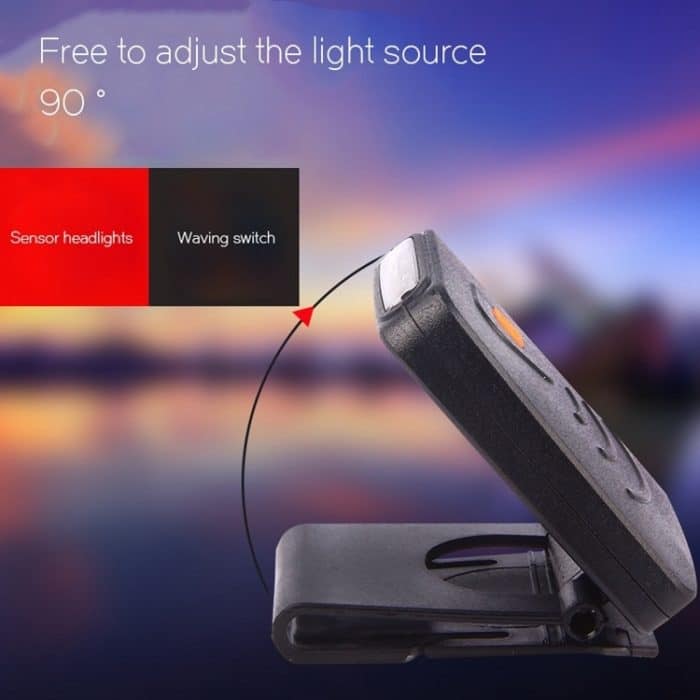Tragbare Infrarot-Sensor LED wiederaufladbare Clip Hut Mütze Lampe Angeln Scheinwerfer für Angeln Camping Wandern – Bild 10