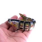 HENGJIA JM024-X 6 # 13,6 cm 18,7 g Mehrteilige Kunststoff-Hartköder Künstliche Angelköder mit Drillingshaken, zufällige Farbabgabe – Bild 4