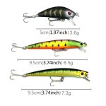 HENGJIA 43 PCS Fliegenfischen Köder Set 6 Modelle Angelgerät Kunststoff Hartköder Köder Wobbler Karpfen – Bild 4