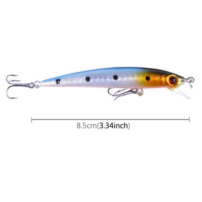 HENGJIA 5 PCS 8,5 cm Minnow Kunststoff Hartköder Angelköder Set Angelgeräte Köder – Bild 5