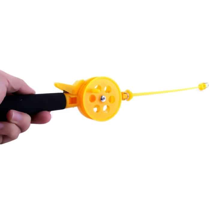 33cm tragbare Eis Angelrute Kunststoff Winter Fischrute Mini Stream Teich Angelrute – Bild 4