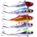 HENGJIA 5 PCS 7cm 24g Vollschwimmschicht Kunststoff Hartköder Angelköder Set Tackle Baits