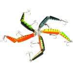 HENGJIA 5 PCS 10,5 cm 9,6 g 2-teilige Kunststoff-Hartköder Angelköder Set Tackle Baits – Bild 3