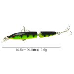 HENGJIA 5 PCS 10,5 cm 9,6 g 2-teilige Kunststoff-Hartköder Angelköder Set Tackle Baits – Bild 4