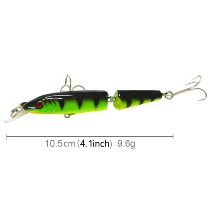 HENGJIA 5 PCS 10,5 cm 9,6 g 2-teilige Kunststoff-Hartköder Angelköder Set Tackle Baits – Bild 4