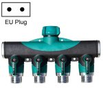 4 in 1 Multifunktions-Garten-Wasser-Sprinkler-Rasen-Bewässerungsventil Wasserteiler-Controller Wasserleitung Shunt, EU-Stecker