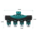 4 in 1 Multifunktions-Garten-Wasser-Sprinkler-Rasen-Bewässerungsventil Wasserteiler-Controller Wasserleitung Shunt, EU-Stecker – Bild 2