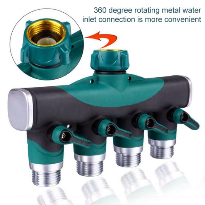 4 in 1 Multifunktions-Garten-Wasser-Sprinkler-Rasen-Bewässerungsventil Wasserteiler-Controller Wasserleitung Shunt, EU-Stecker – Bild 4