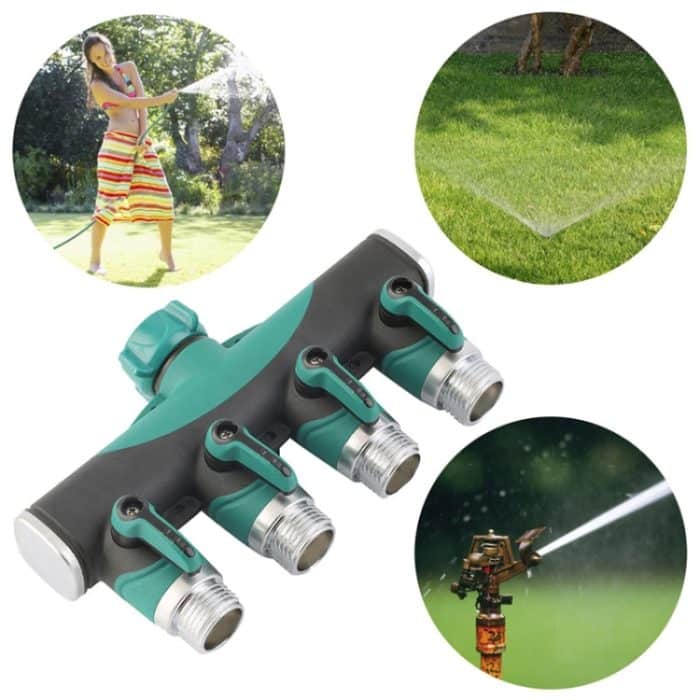 4 in 1 Multifunktions-Garten-Wasser-Sprinkler-Rasen-Bewässerungsventil Wasserteiler-Controller Wasserleitung Shunt, EU-Stecker – Bild 7