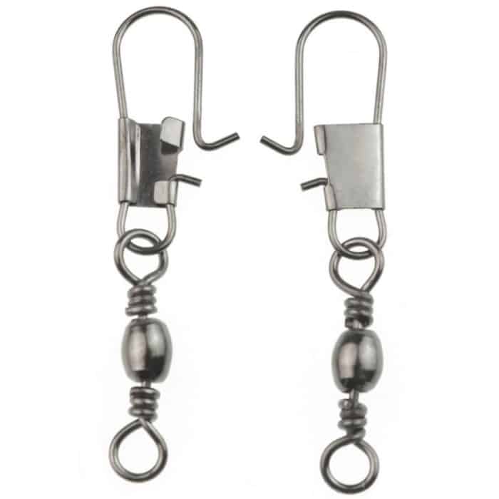 20 Stück 8# 3,5 cm Angelanschlüsse, Tonnenwirbel mit Sicherheits-Sprengring – Bild 4