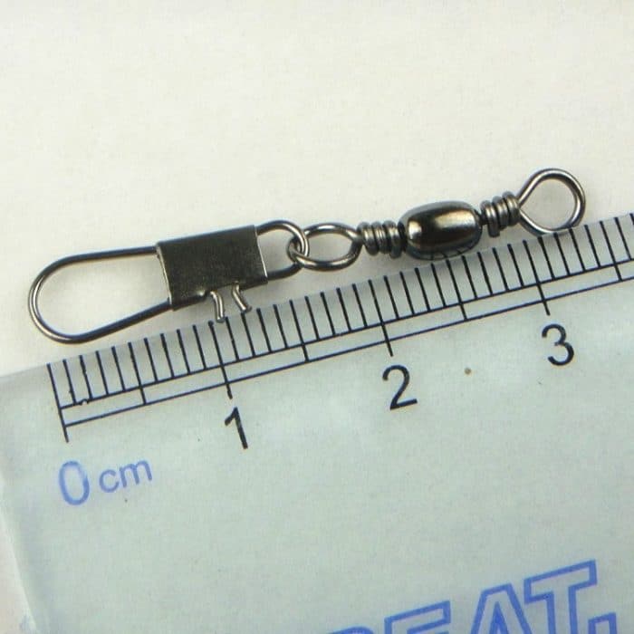 20 Stück 8# 3,5 cm Angelanschlüsse, Tonnenwirbel mit Sicherheits-Sprengring – Bild 7