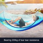 Tragbare Outdoor-Camping-Vollautomatische Fallschirm-Hängematte aus Nylon mit Moskitonetzen, Größe: 290 x 140 cm, 290x140cm Camouflage, 290x140cm Army Green, 290x140cm Black, 290x140cm Dark Blue, 290x140cm Dark Green – Bild 10