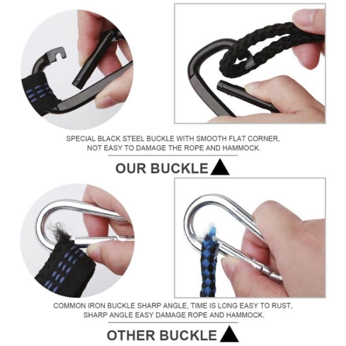 Tragbare Outdoor-Camping-Vollautomatische Fallschirm-Hängematte aus Nylon mit Moskitonetzen, Größe: 290 x 140 cm, 290x140cm Pink Blue, 290x140cm Green, 290x140cm Blue, 290x140cm Orange – Bild 5