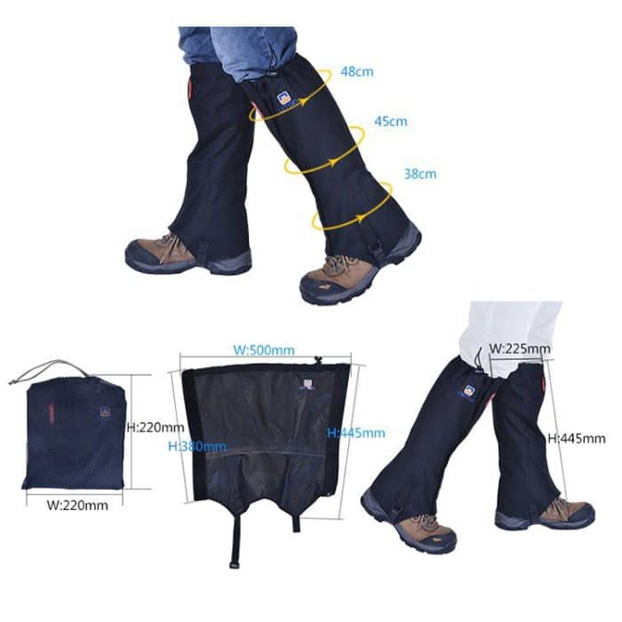 Aotu AT8909 125 cm Outdoor Camping Wasserdichte Schneeschuhe Abdeckungen Oxford Tuch Anti-mücken Fuß Abdeckungen, Aotu AT8909 Black, Aotu AT8909 Green, Aotu AT8909 Grey, Aotu AT8909 Blue, Aotu AT8909 Red – Bild 3