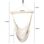 Aotu AT6732 Outdoor Baumwollseil Net Swing Frame Hängesessel Hängematte, Größe: 130x90cm – Bild 4