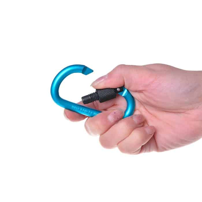 2 PCS D-Form Multifunktions-Bergsteiger-Schnallenschloss aus Aluminiumlegierung für den Außenbereich, zufällige Farblieferung – Bild 5