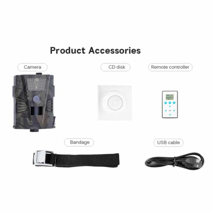 HT-001 1MP IP54 Wasserdichte IR-Nachtsicht-Sicherheits-Jagdspurkamera, Novatek96220-Programm, 120-Grad-Weitwinkel, 100-Grad-PIR-Erfassungswinkel – Bild 6