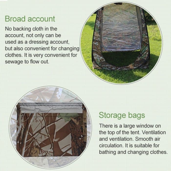 Aotu AT6505 Kleidung zum Wechseln des Badezeltes mit Fenster, Größe: 195x120x120cm – Bild 5