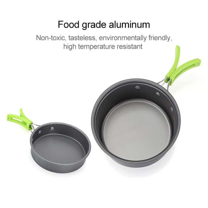 Auto AT 6385 Outdoor-Campinggeschirr, Töpfe, Kochgeschirr-Set für 1–2 Personen, Aotu AT6385 – Bild 5