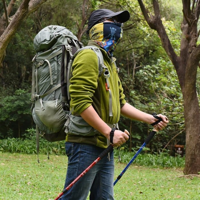 Aotu AT7551 135 cm Aluminiumlegierung Outdoor Camping Corky Trekkingstöcke, Black#135cm, Blue#135cm, Red#135cm, Silver#135cm – Bild 9