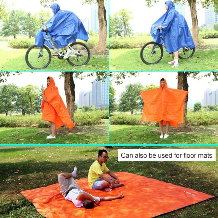 3 in 1 Aotu AT6927 Multifunktionale Outdoor-Camp-Reit-Regenmantel-Picknickdecke, Größe: 217 x 143 cm, 217x143cm (Orange), 217x143cm (Blue) – Bild 7
