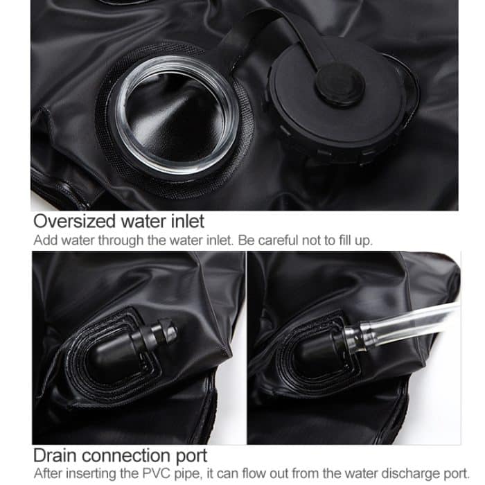 Aotu AT6636 Outdoor Camping Solar Tragbare Badetasche – Bild 6