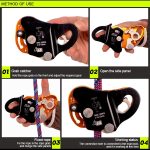 XINDA EN567 Klettern im Freien Luftarbeit Anti-Fall-Seilgreifer für Seile mit 8-13 mm Durchmesser – Bild 6