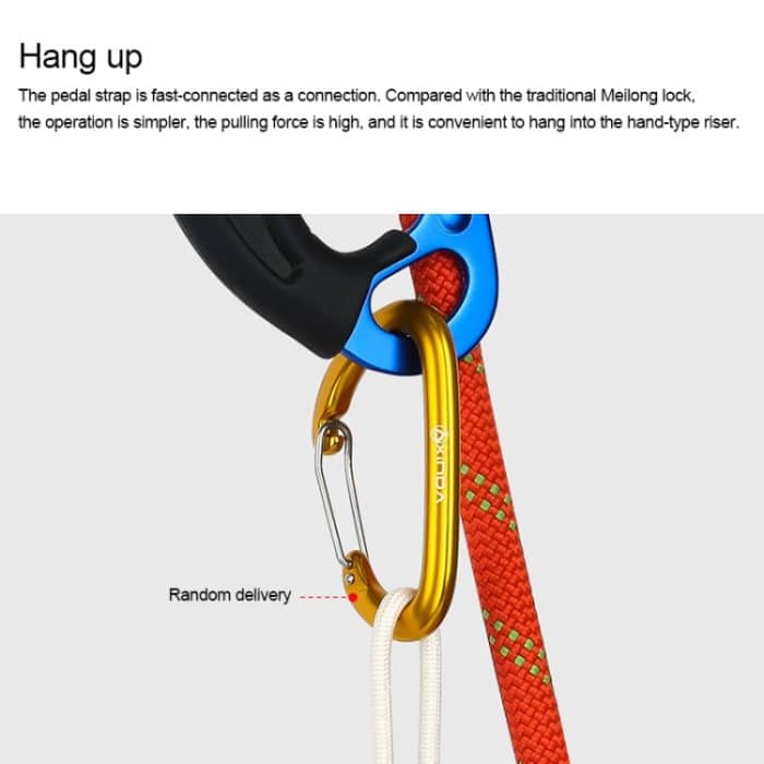 XINDA Nylon verstellbarer Klettersteigpedalriemen, Länge: 1,3 m – Bild 4