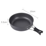 DS-500 Outdoor Camping Ultraleichtes 15-teiliges stapelbares Kochgeschirr für 4-5 Personen, Größe: Groß – Bild 5